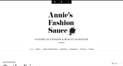 Desktop Screenshot of anniesfashionsauce.com